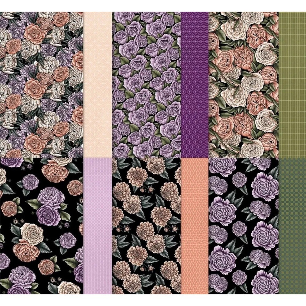 Stampin‎ Up Favored Flowers DSP 12x12 Designer Series Paper Rich Florals Colors